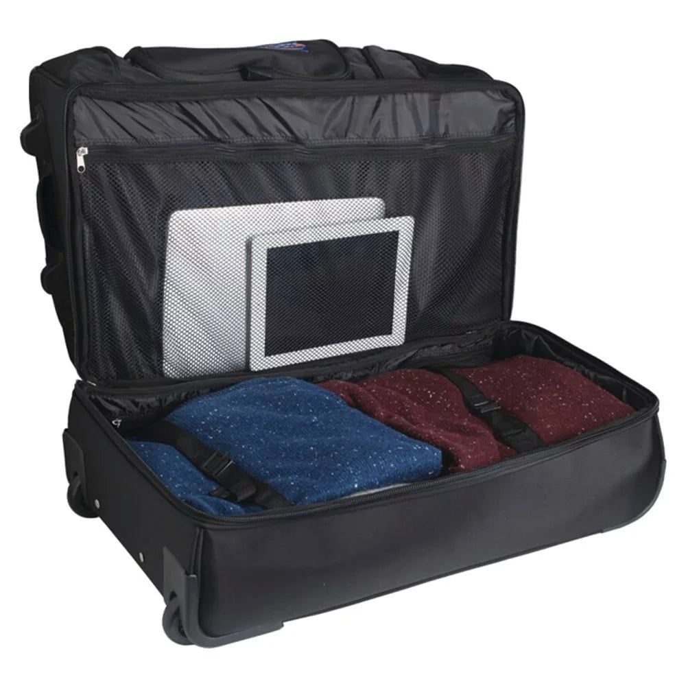 Duffel Bottom 2-Wheel Bag Orioles Rolling Black Drop Baltimore MOJO 27''