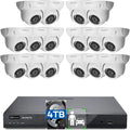 Camera Human AI ONWOTE Outdoor pre-installed Vehicle 8MP 16pcs Security with 6MP System, 16 Channel Recording, HDD 4K PoE NVR Surveillance Detection, PoE Business for Cameras, 16CH & 24-7 4TB IP 4K