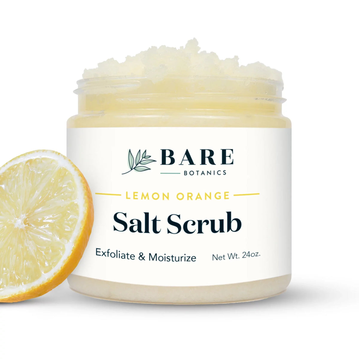 Body 24 Scrub Salt Scrub oz Bare Botanics Lemon Sea Orange