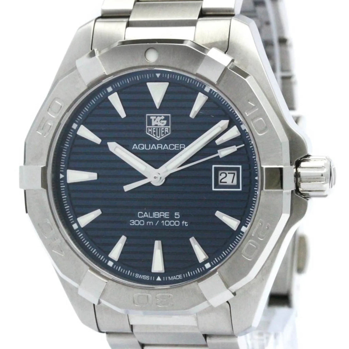 Watch Pre-Owned HEUER Aquaracer Polished Steel (Good) Calibre BF570555 WAY2112 5 TAG Automatic