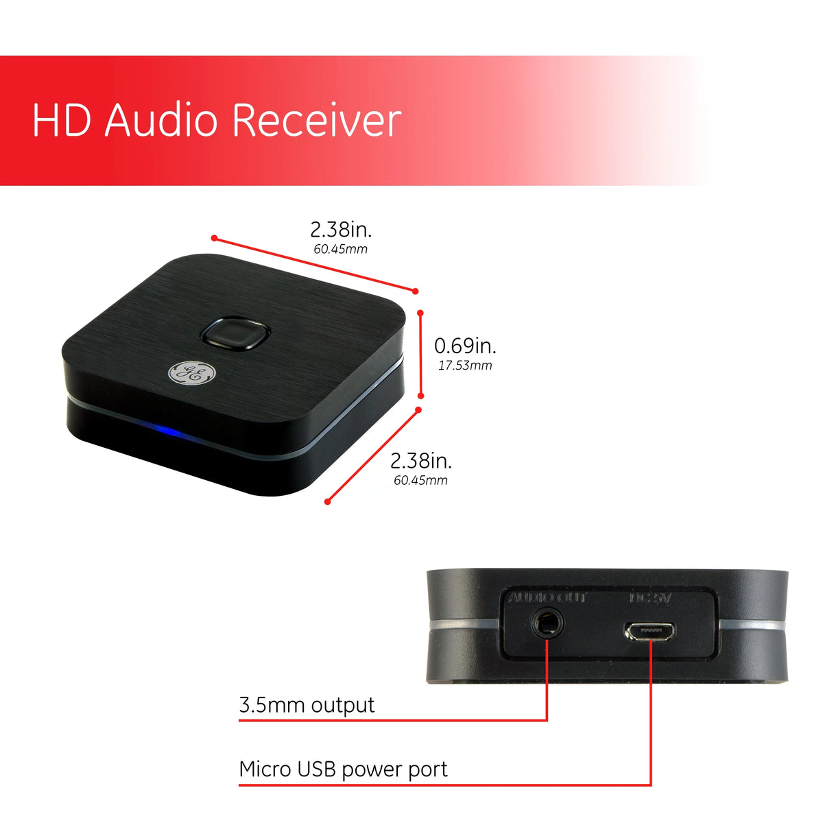 HD Bluetooth GE Receiver, Audio 33625
