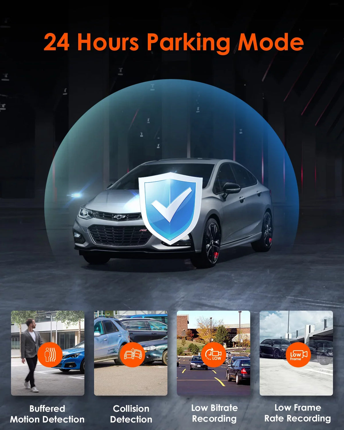 Screen Touchable IPS Monitor, 2K Cam, with Front+1080P 24h Channel 360° Car GPS Vantrue Interior Supercapacitor Dash Wide WiFi 30FPS built Rear 3 Camera in, inch Nearly +1080P S2 3 Angle, Parking