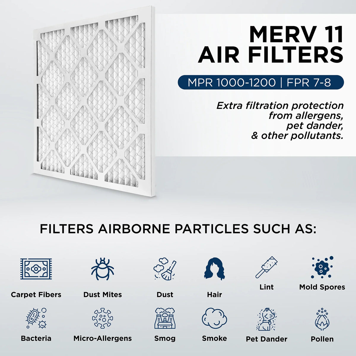 24x24x2 1000 Actual MERV Air 1-3/4 AC Quantity 23-3/8 x Furnace by Filters Pamlico. Pleated Size: 23-3/8 x 6. 2" 11, MPR
