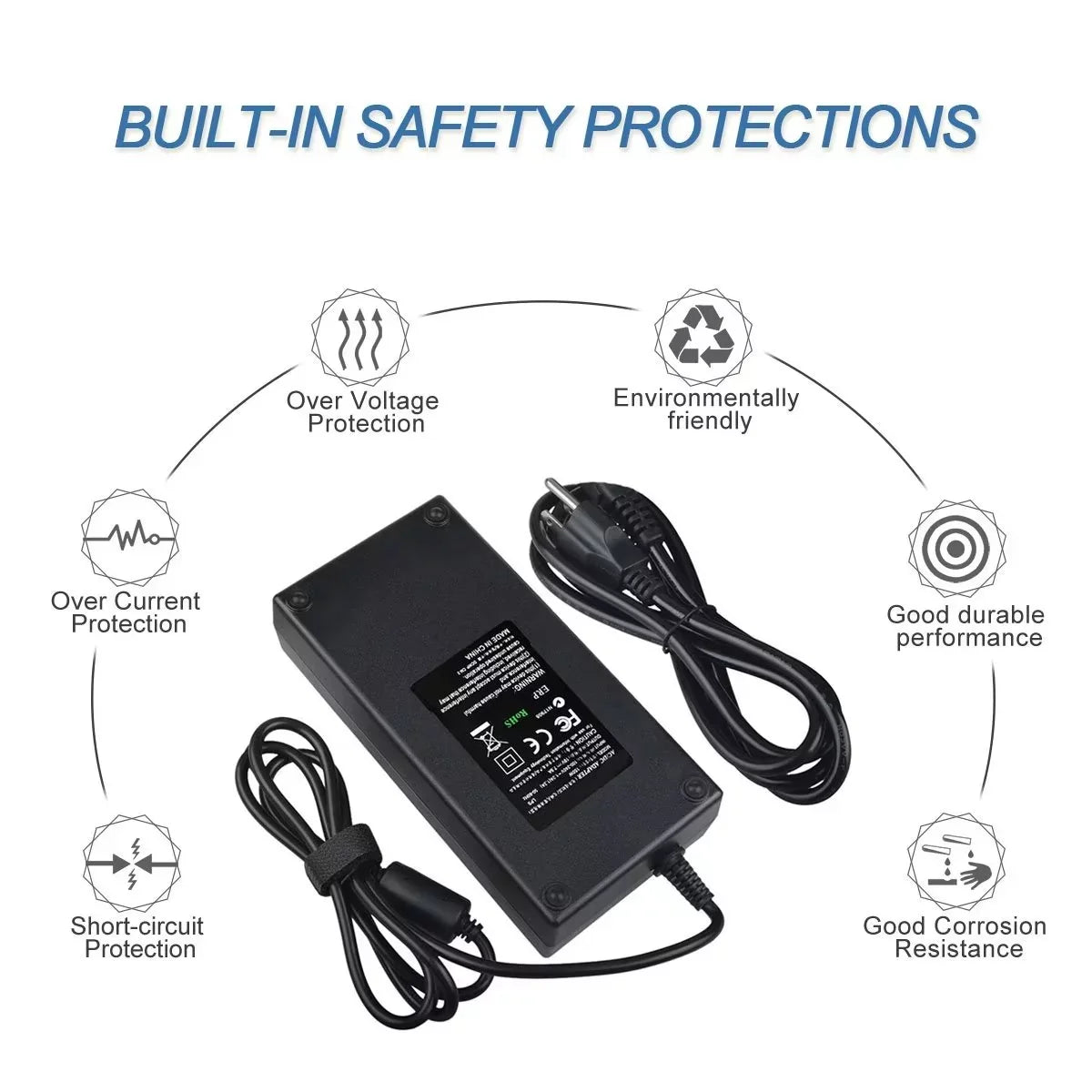 7.7A Zbook 19.5V Power for HP AC Adapter Cord Workstation 15 CJP-Geek 677763-002 Charger