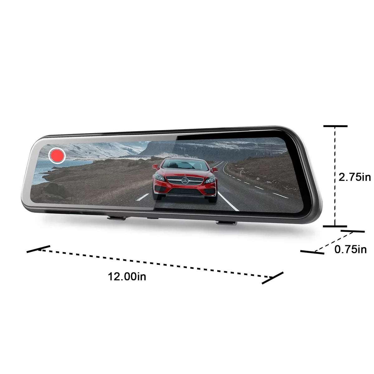 Dash Front Rexing PRO M1 and Rear 10" cam Mirror 2K