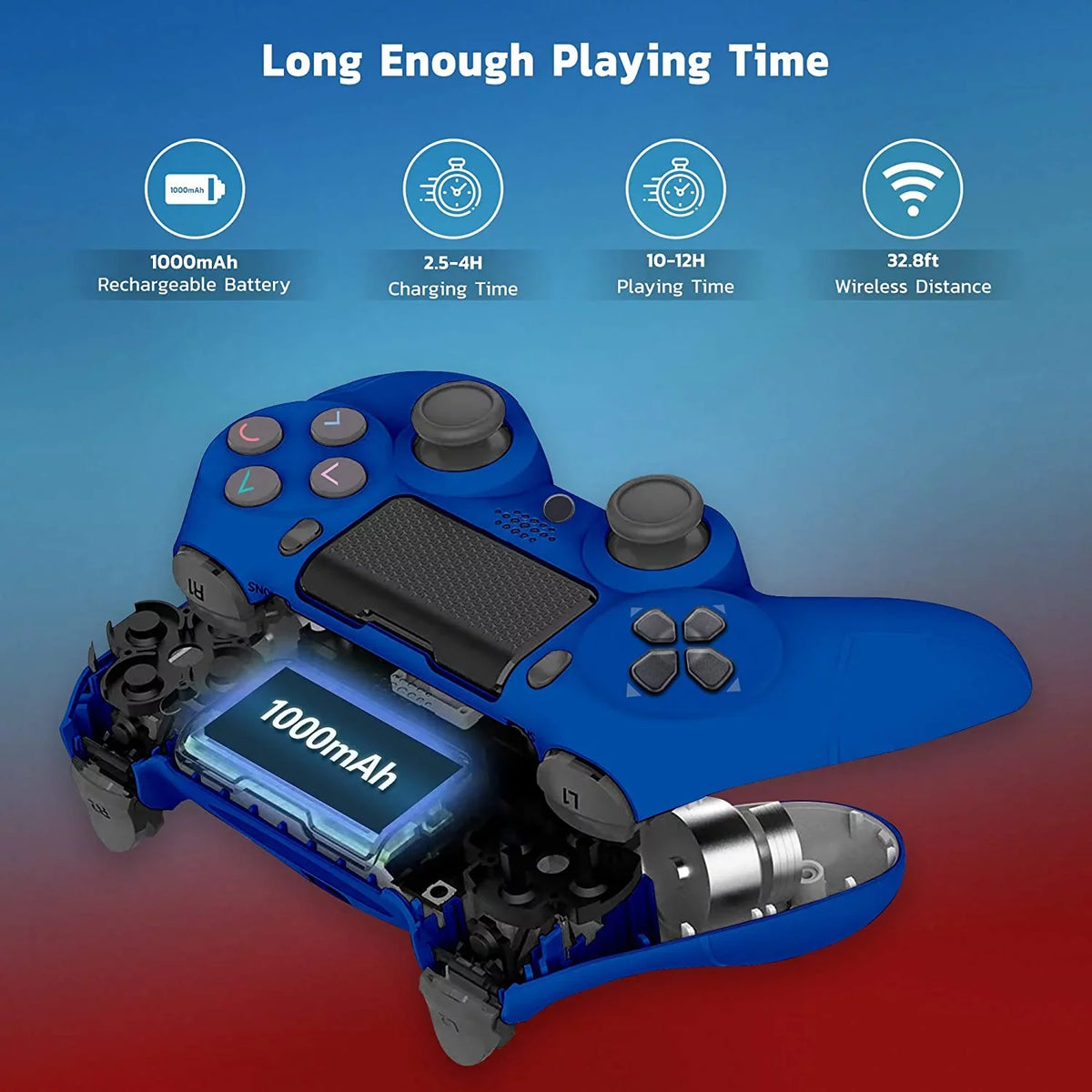 (Blue) Battery/Built-In Wireless 1;000 with Compatible Note PRO Galaxy Slim 20/Ultra/Edge/5G/Note20 GamePad Speaker/Gyro/Remote Samsung Plus Controller BlueTooth