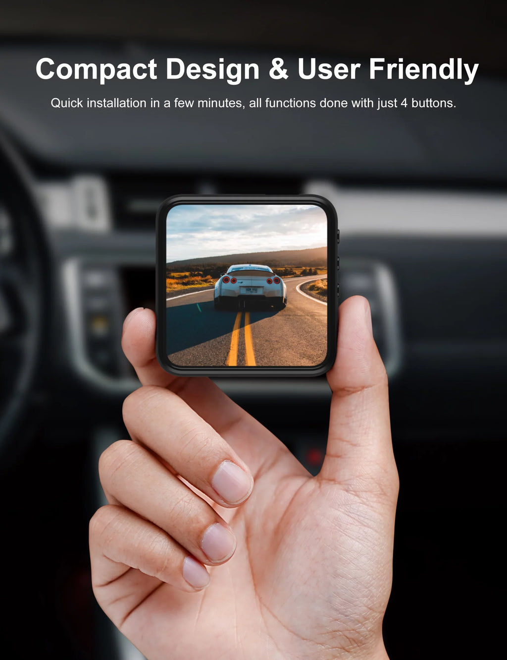 Camera 1080P WDR with Cars Camera Vision, Car Recording, iZEEKER FHD Dash SD with Rear, Dash Night and Card, Monitor, Front Cam Parking Accident for Dual