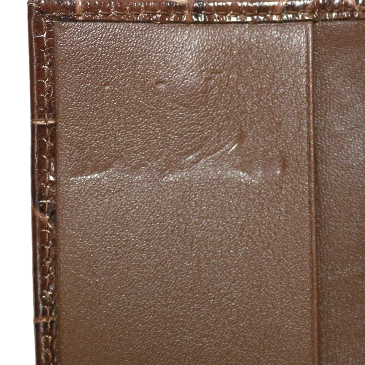 Pre-Owned (Fair) Women's Miu Leather Brown Miu Miu Key Case