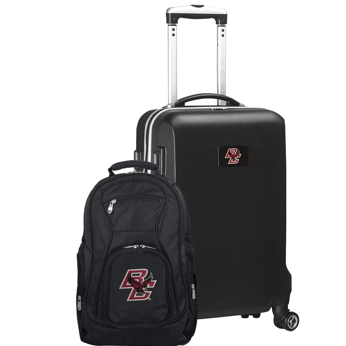 Backpack and College Deluxe Carry-On - Set 2-Piece Black Eagles Boston