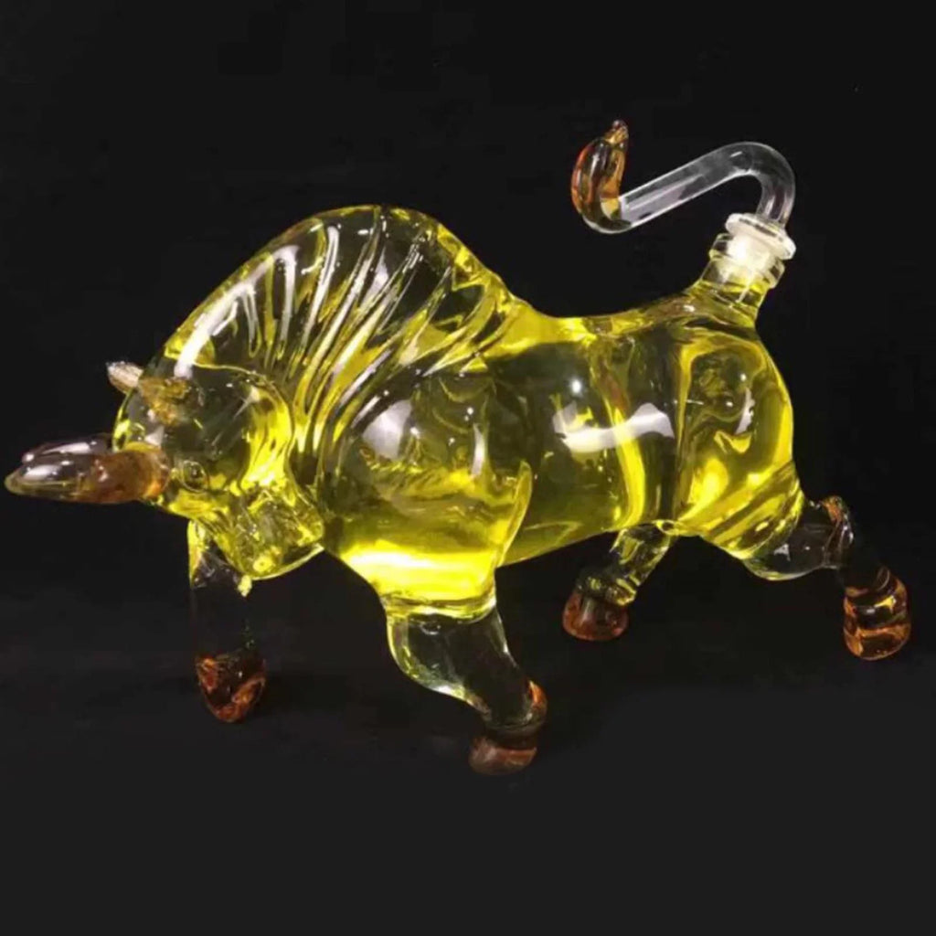 Glass Style for Vodka Bull 1500ml Decanter Novelty Shaped Brandy