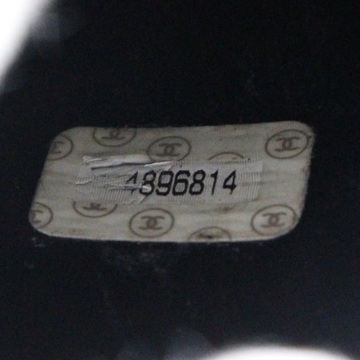 in Mark Vanity Handbag Black Made Matte France (Good) Pre-Owned Skin Coco Caviar Zipper Ladies CHANEL