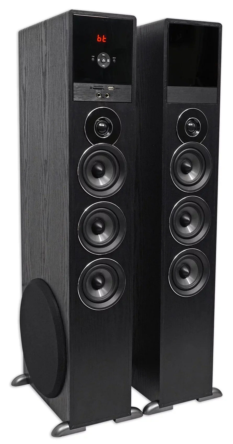 Television TV-Black For Theater System Tower Speaker Sony Smart Home w/Sub
