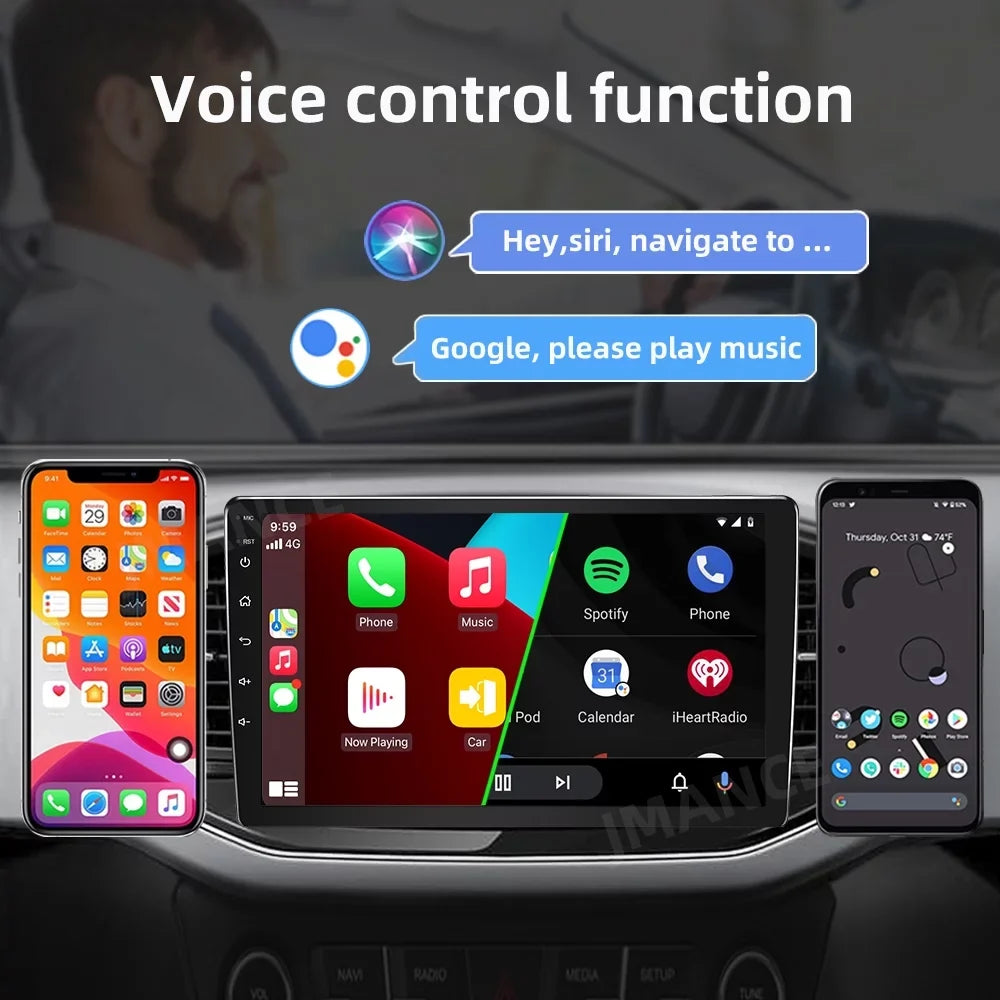 WiFi Link Toyota Inch Radio, Car Support Radio Auto Stereo 2011-2014 with 2+32G 9 Mirror Roinvou CarPlay Bluetooth GPS Screen Sienna For Touch Android Car Android Wireless