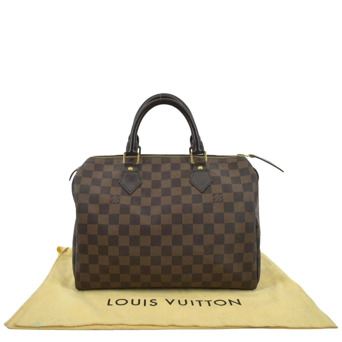 Ebene Pre-owned Brown VUITTON 25 Damier Speedy LOUIS Bag Satchel