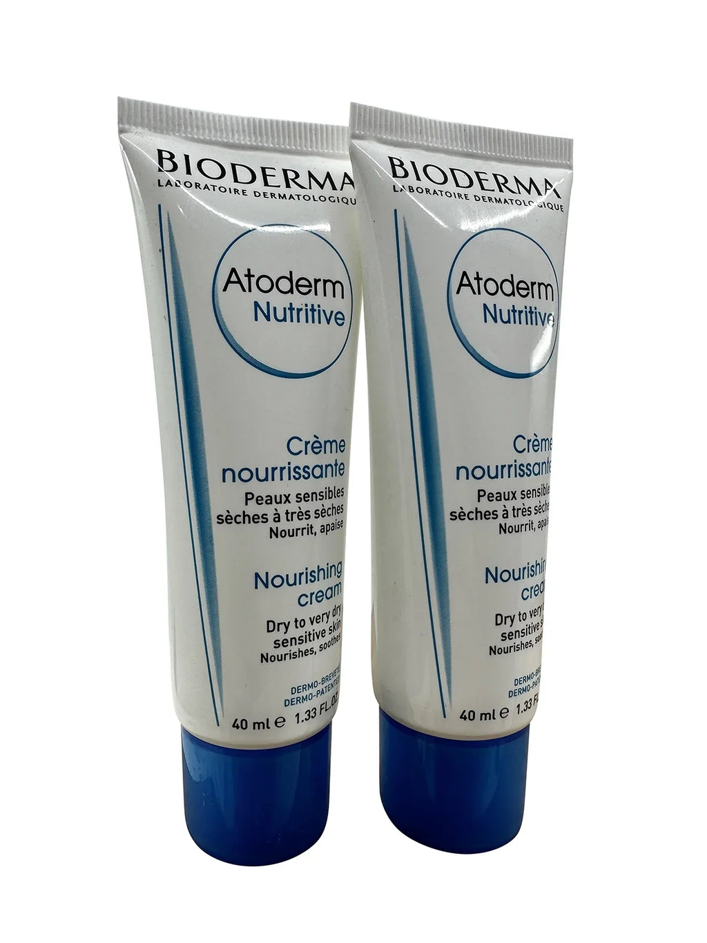Bioderma 1.33 Nutritive 2 Skin Very Dry Nourishing Cream Atoderm & Sensitive Set oz of Dry