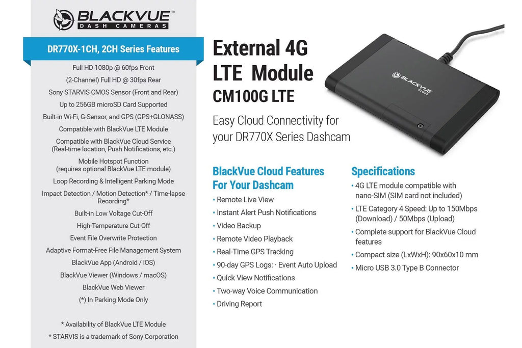 1080p Infrared | & Dash Cloud-Ready DR770X-2CH-IR 60FPS Front Card With + GPS Interior Cam 128GB WiFi BlackVue