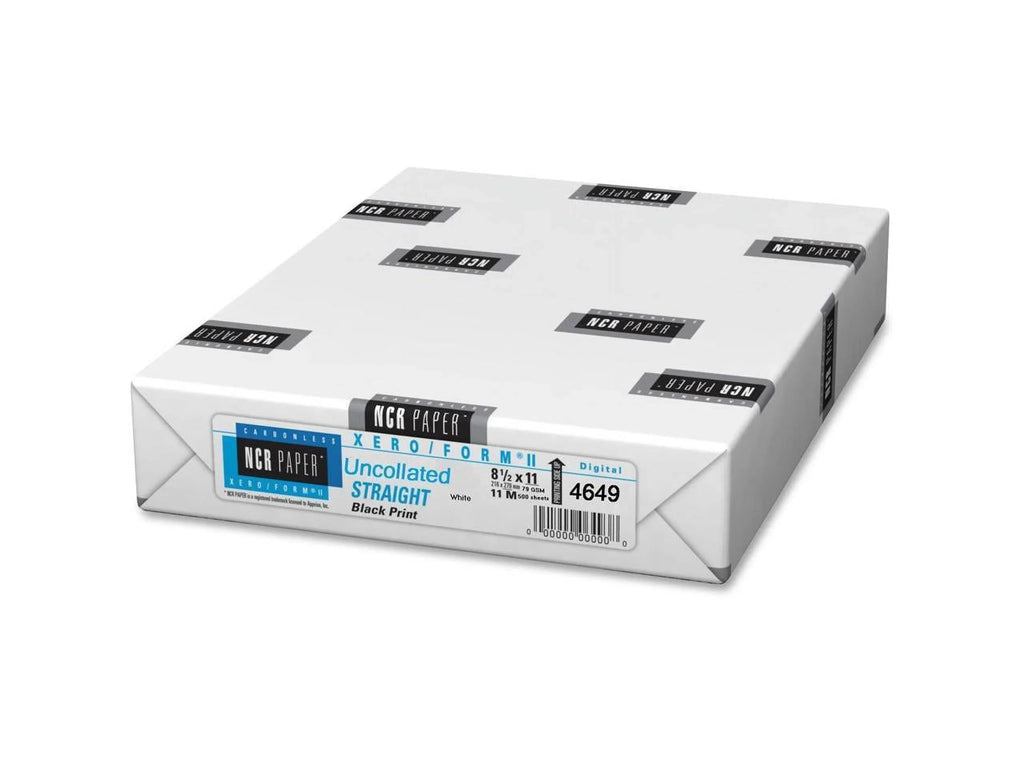 8-1/2" Appvion - NCR Pack, Single, 500 Carbonless x Per White Uncollated Paper, 11", Paper