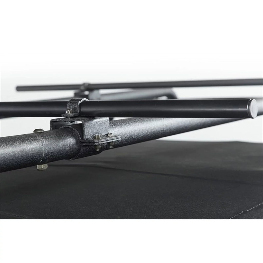 by Crossbars Steel, | Rugged 56.5" Wrangler JK with for Tubes, Roof Jeep JK Compatible Crossbar Black Ridge | Wrangler 11703.11 RealTruck 2007-2018 | Sherpa Rack