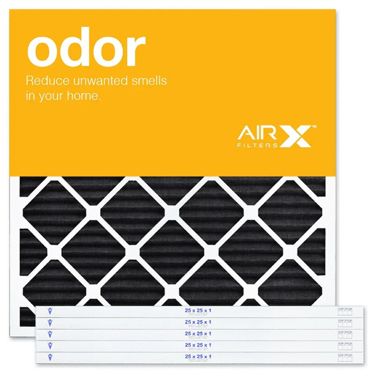 8 MERV AC 25x25x1 Replacement Filters Air the Filter USA Filter Air Made Furnace in Box AIRx Pleated 6, Odor of