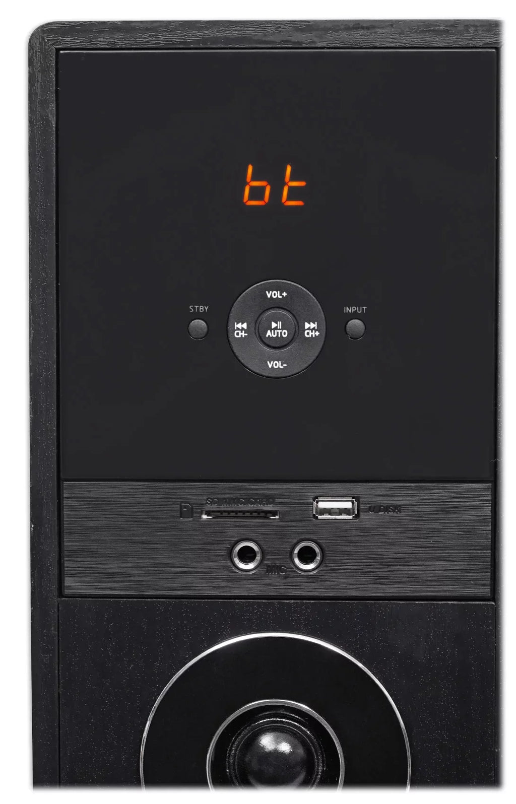 Television TV-Black For Theater System Tower Speaker Sony Smart Home w/Sub