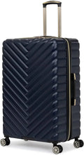 Lightweight Square Hardside Navy, Luggage, Expandable 28-Inch Checked Navy Spinner REACTION Madison Checked Cole Kenneth Chevron 28-Inch