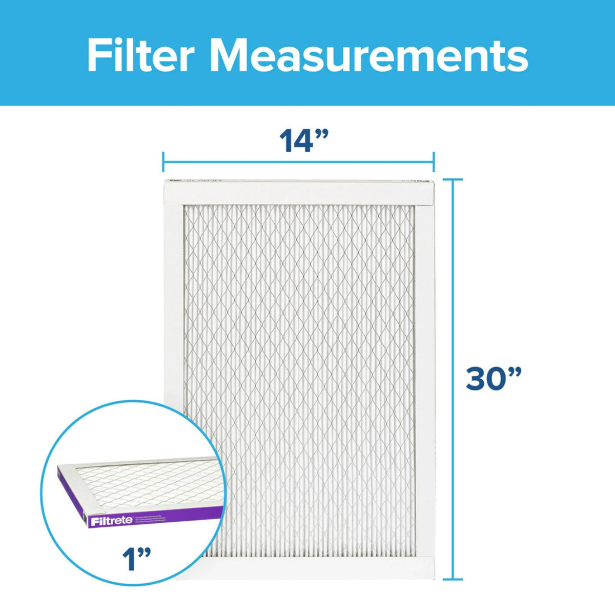 Filtrete Reduction, Filters Advanced 4 Filter, 1500 MERV MPR Air 14x30x1 12, Allergen
