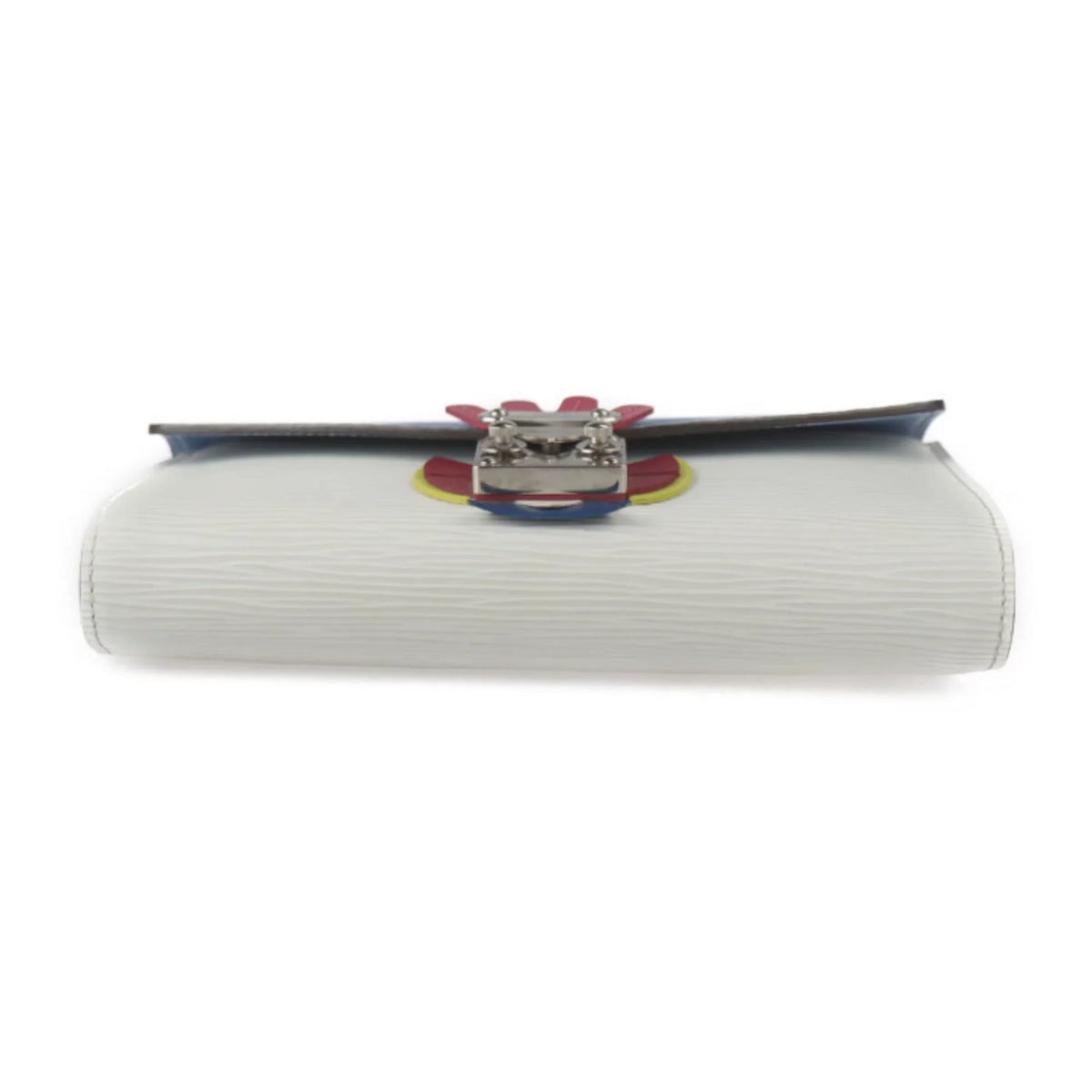 Long Leather Mask Hardware Chain Bag (Good) Multicolor White Epi LOUIS Wallet M60795 Tribal Silver VUITTON Blue Pre-Owned Series Vuitton Shoulder Louis