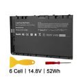 BT04XL Ultrabook Battery Folio for Replace HP EliteBook 9480m