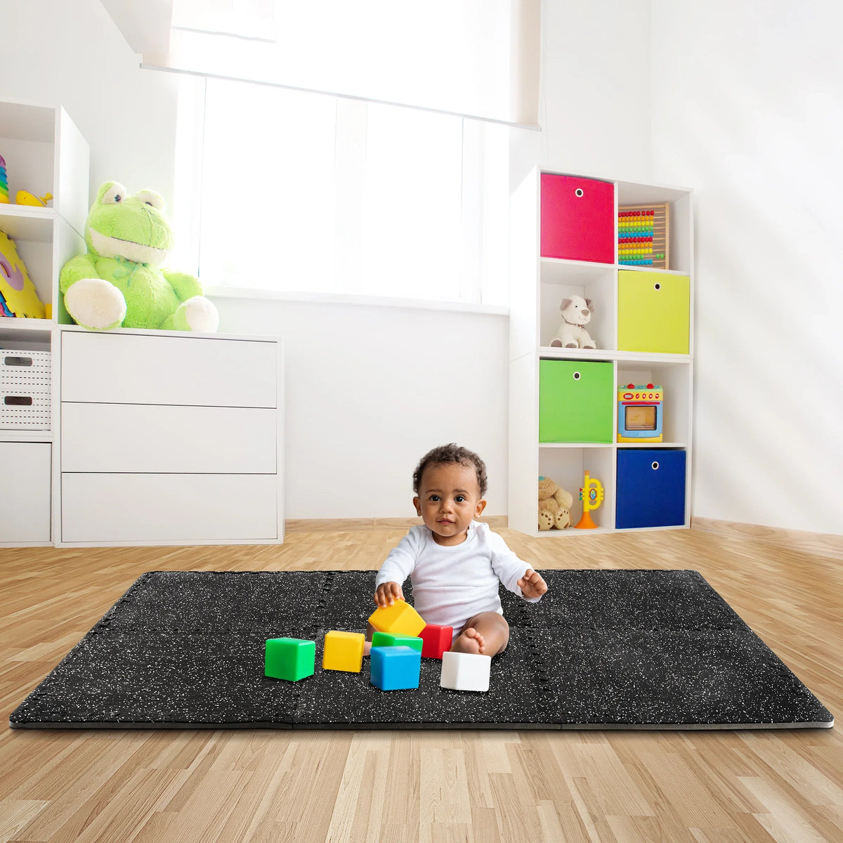 for Foam Gym EVA Gym 12 Top Flooring Sivan Density Fitness Mat 1/2" Home Gym Thick Floor - Rubber High Interlocking