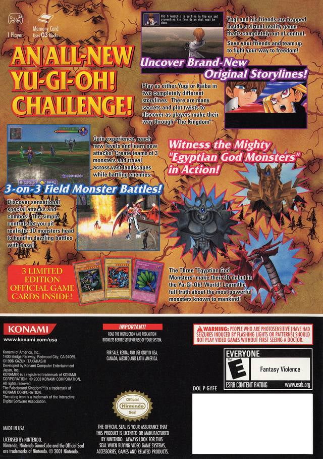 GameCube Nintendo Falsebound - The Kingdom Yu-Gi-Oh!