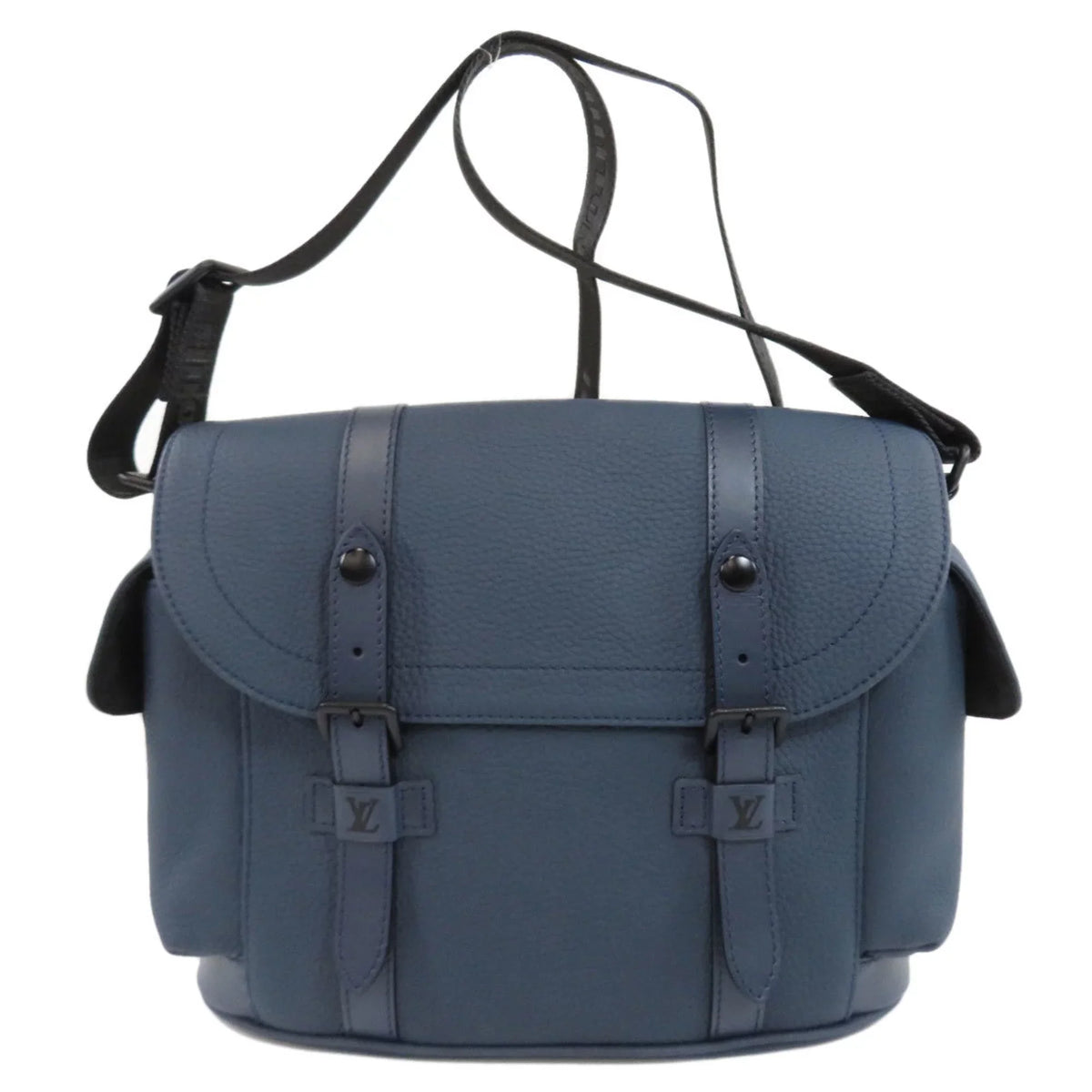Bag Men's Leather Taurillon (Good) Vuitton Pre-Owned M58475 Christopher Shoulder Louis
