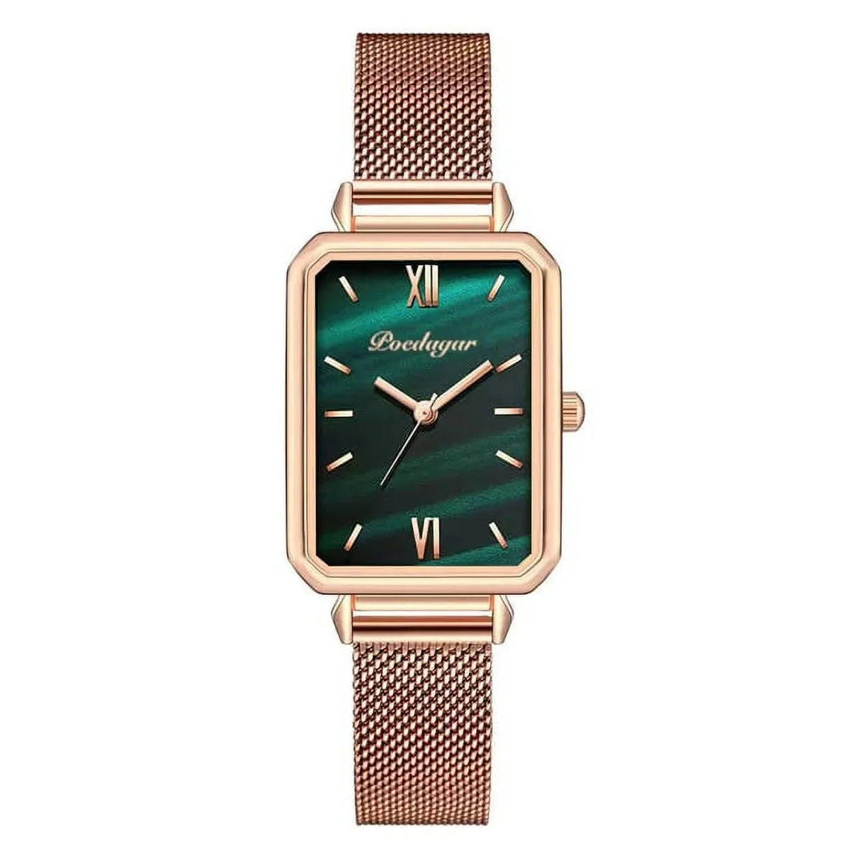 Movement Watch Ladies Clock Rose POEDAGAR Waterproof Gold Simple Women Mesh Quality Japan High Steel Quartz Stainless Watches