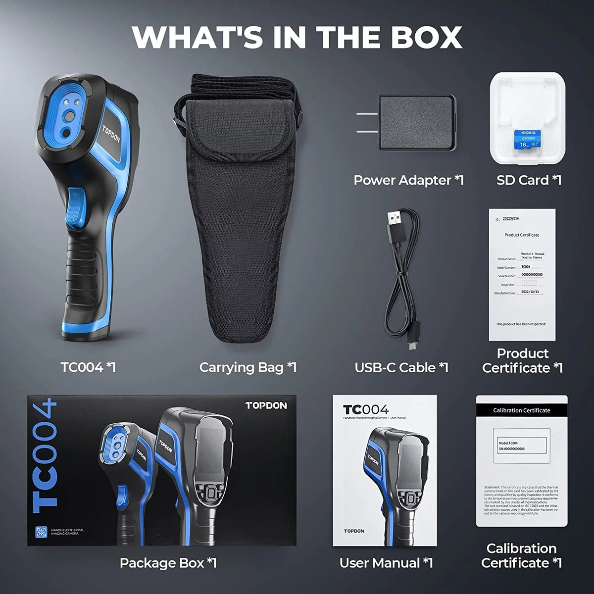 Battery Camera Handheld 192 Resolution Thermal 12-Hour Imaging Life Camera Infrared Camera TOPDON High x TC004 Thermal IR 256