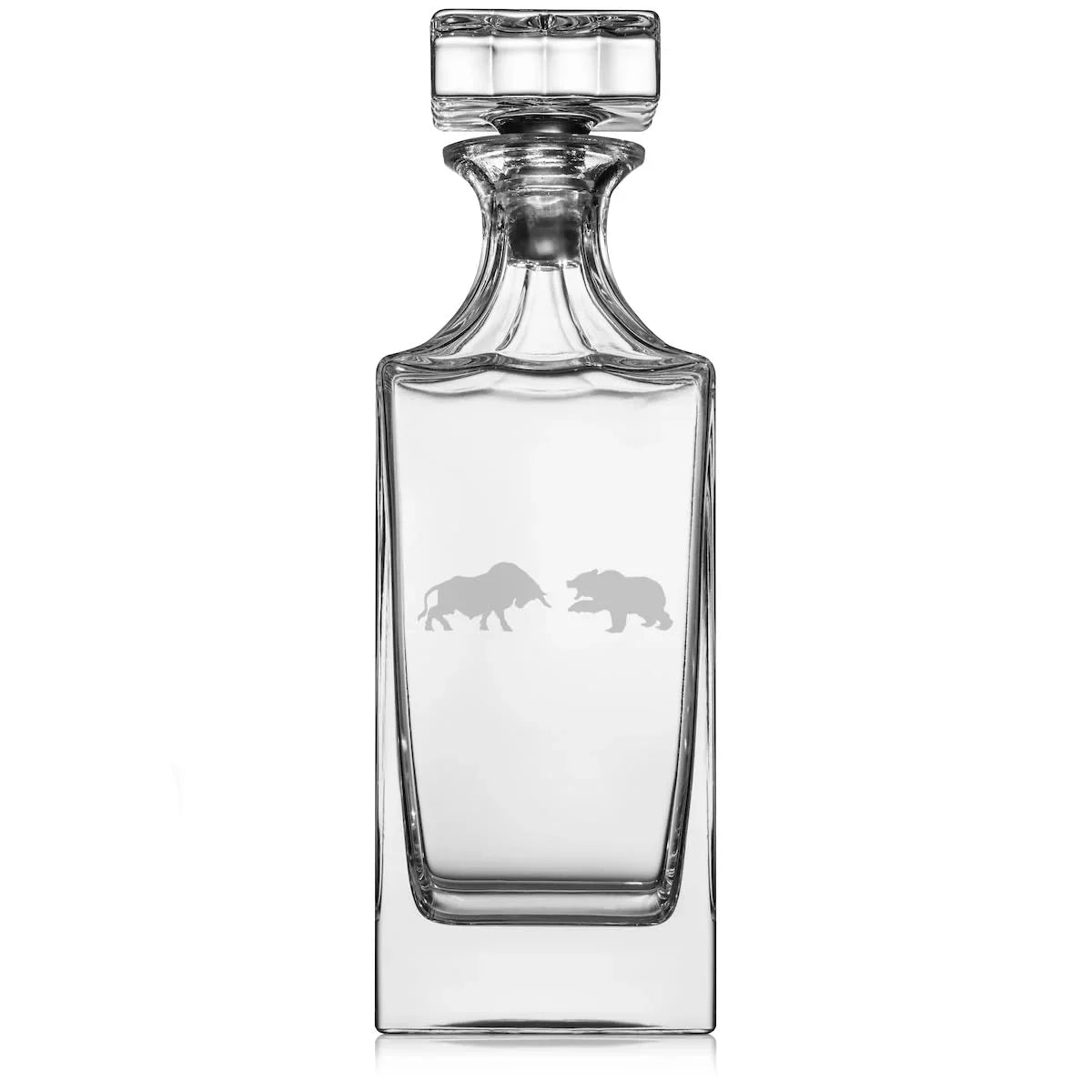 Vs oz Trader with Glass Whiskey Glass Market Bear Day 30 Stopper Bull Decanter Gift Stock