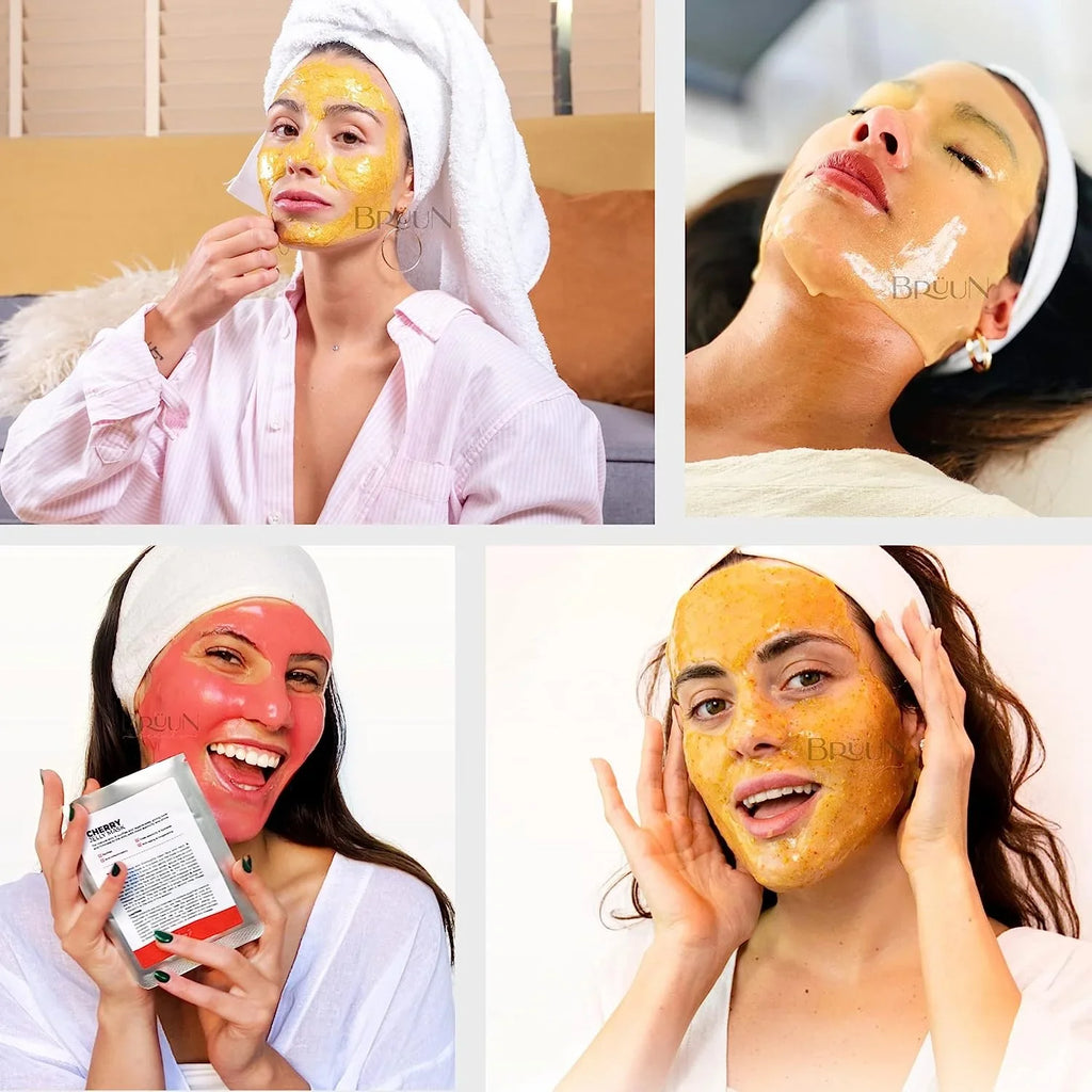 | Rubber Mask Spa 23 Peel-Off Sea Moisturizing Skin Jelly Mask fl oz Face Mask Set Care Jar Care Gel Mud BRÜUN Jar