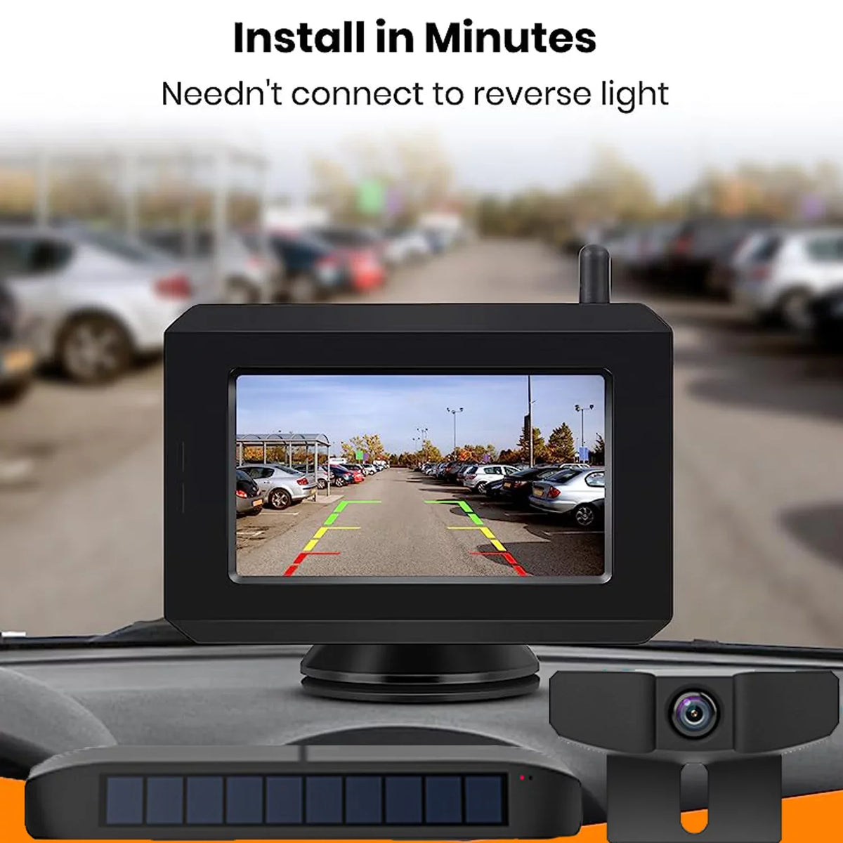 Hitch Backup Digital Back Trailer,Pickup,Van Observation Camera Camera for View Camera Trucks, Up fit System for Reverse Wireless Trailer Wireless Solar Highway Rear