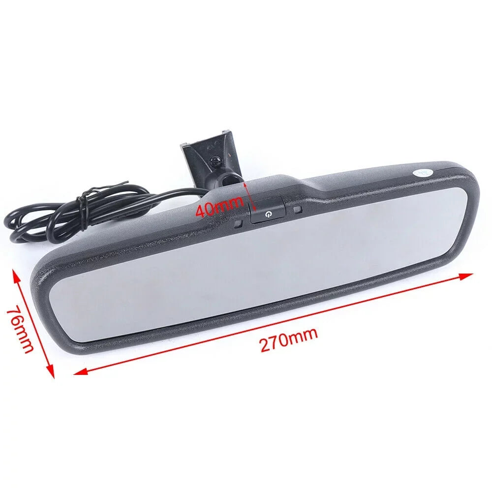 Bracket 4.3'' with Mirror Backup Electronic TFT Monitor Car Camera Parking View Miumaeov LCD For Reverse Rear