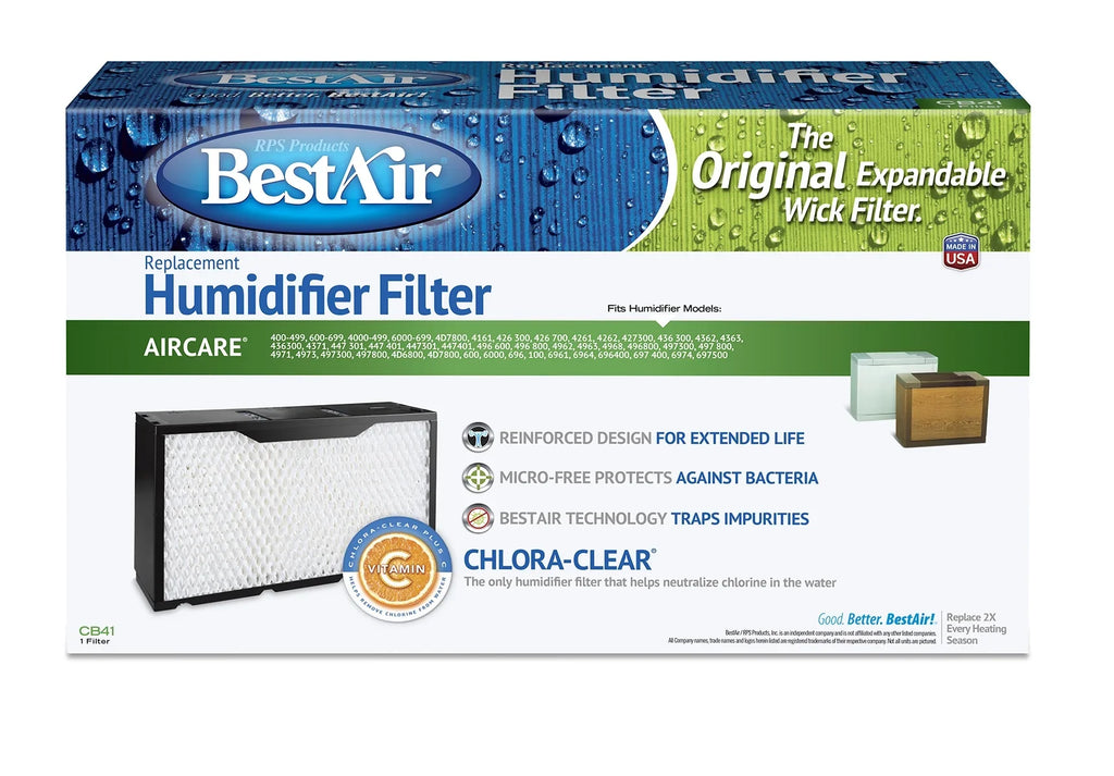Wick Aircare 16.625” x 4” Filter x Humidifier CB41 BestAir for models Replacement 9.375”