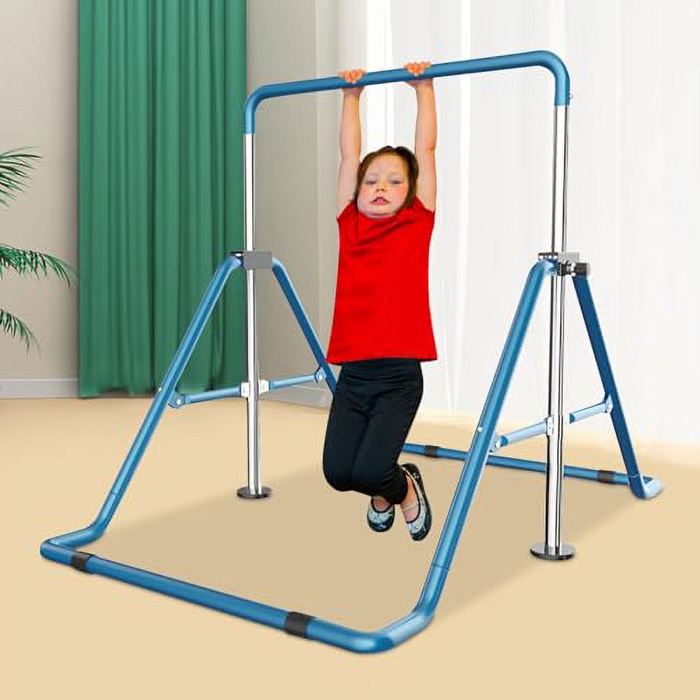 Home Bars Equipment Gymnastics Gymnastics Junior Training Adjustable Expandable Gymnastic AKaSping Folding Bar for Horizontal Kip Kids Height Floor Training Practice for Bars Indoor