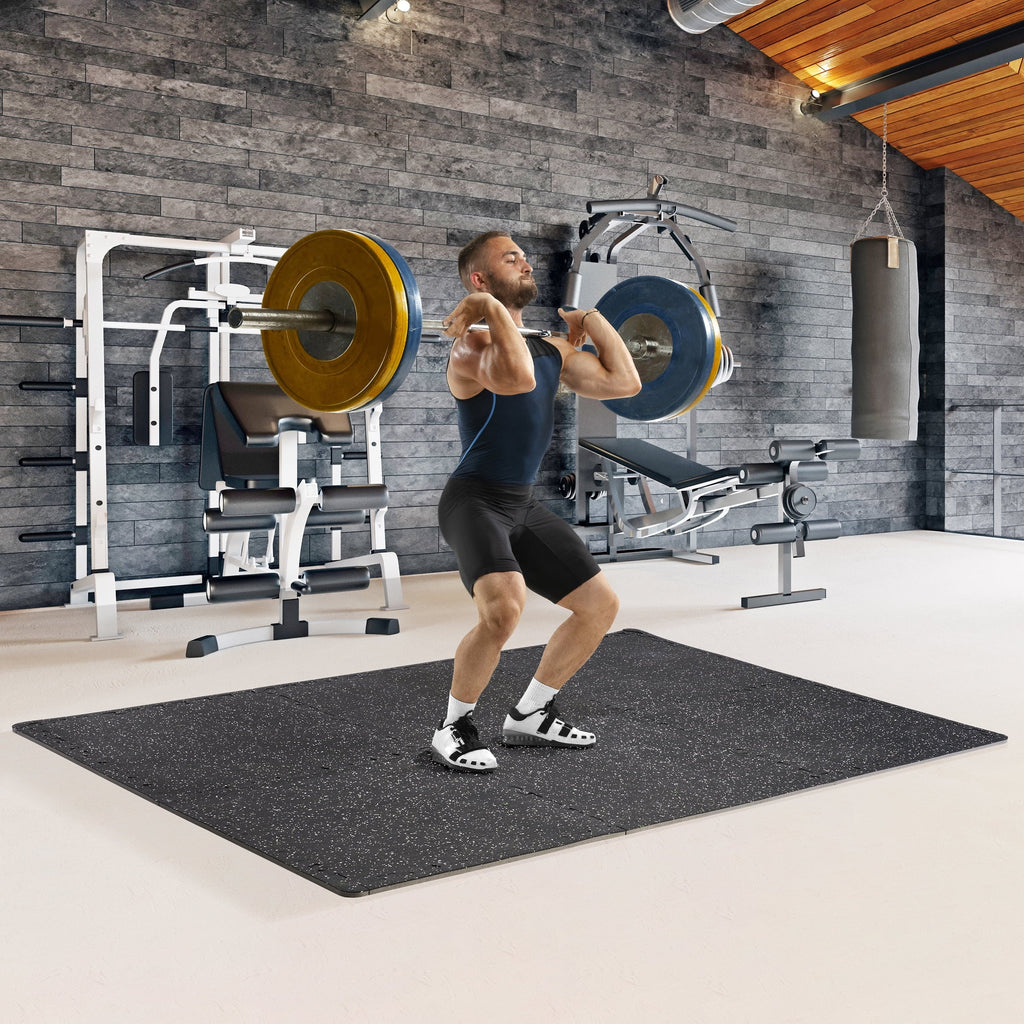 for Foam Gym EVA Gym 12 Top Flooring Sivan Density Fitness Mat 1/2" Home Gym Thick Floor - Rubber High Interlocking