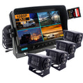 Camera Support Recorder, 256GB Input, for Trucks, inch View CAMSLEAD 9 Trailers, DVR Monitor Rear motorhomes, Quad Screen, 1080P Card, Backup 4 System, SD RV Camera 1080P Channel Caravans, Split