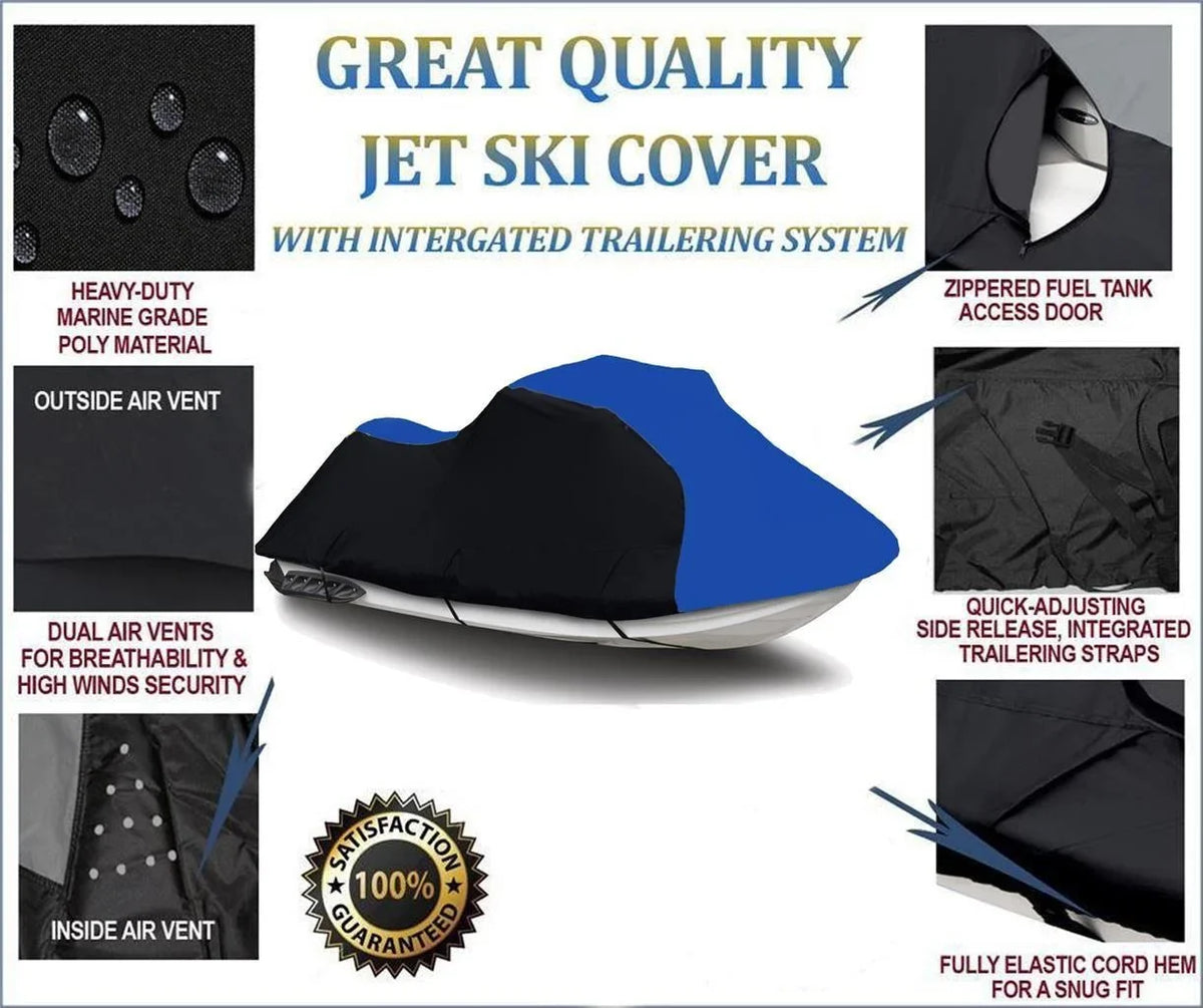 2020 SKI 2016 Cover 2019 BLACK 2015 600D 2014 Compatible 310X HEAVY-DUTY, JET PWC for SE / Kawasaki Ultra 2017 BLUE 2018