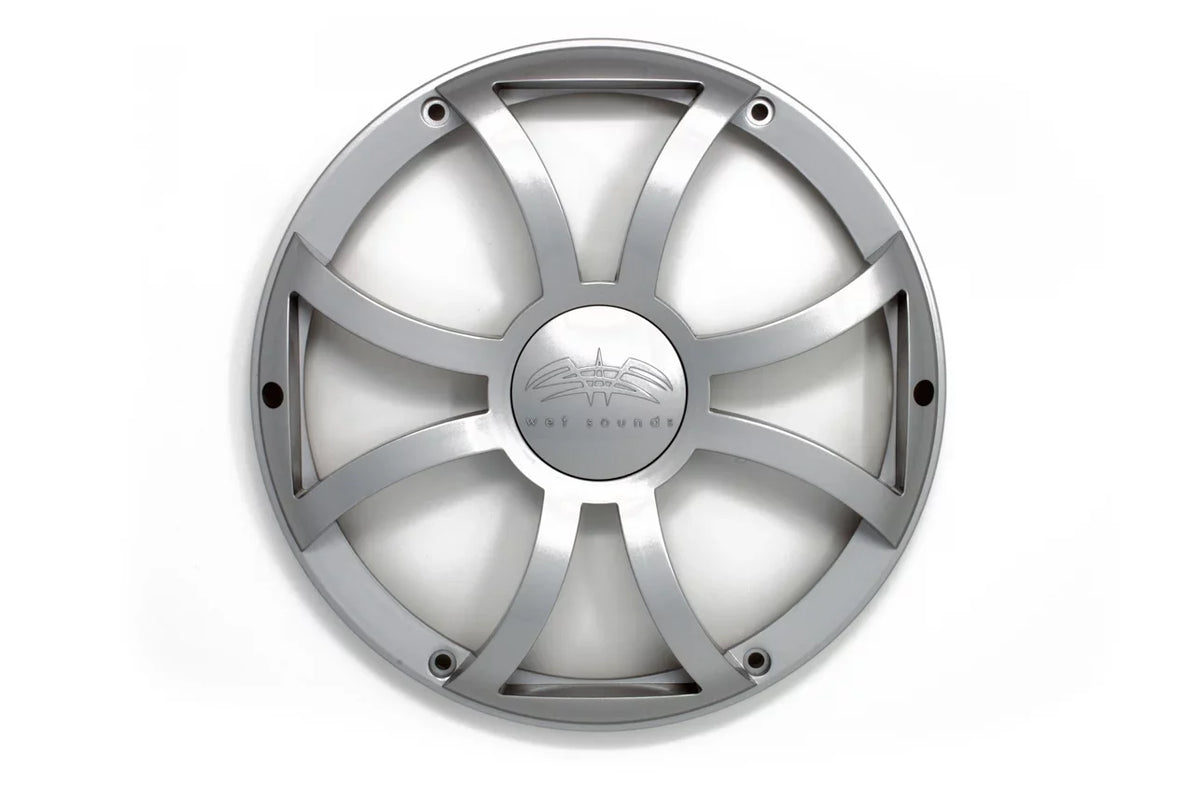 '- XS Ring Grill, & RGB & - Silver Subwoofer, 2 Subwoofer 12" Sounds Ohm Revo White LED Wet Grill