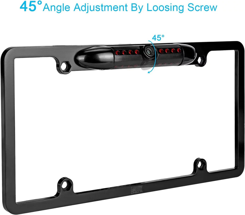 Backup License Camera Rearview KWV140BT for JVC Plate KW-V140BT Black Frame
