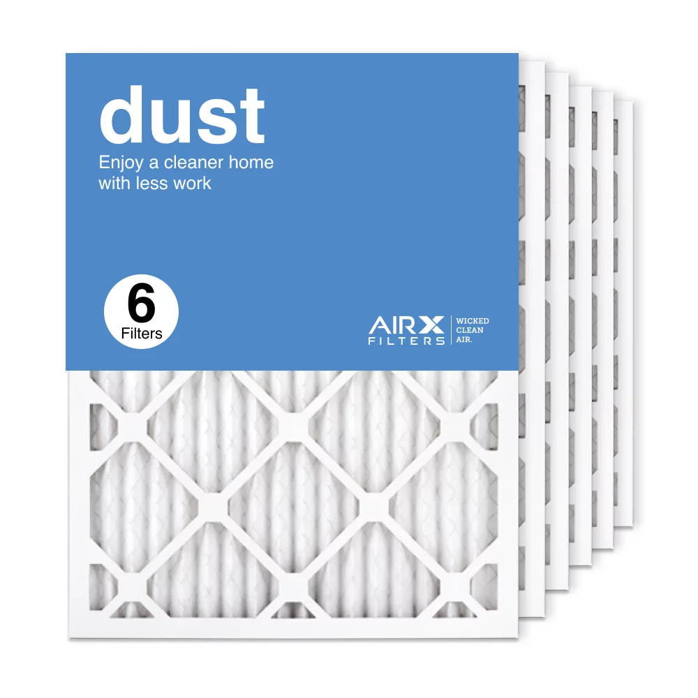 Pleated Dust AC Air HVAC Furnace Filter, Filter in MERV Made USA the 16x21.5x1 AIRx 6-Pack, Air Filters 8