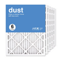 Pleated Dust AC Air HVAC Furnace Filter, Filter in MERV Made USA the 16x21.5x1 AIRx 6-Pack, Air Filters 8