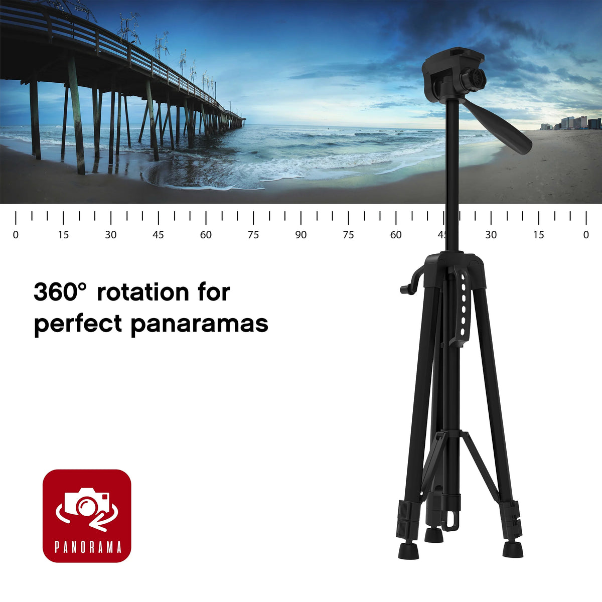'- Aluminum Carry 57” On Mounting & Bag Tripod Screws Lightweight Pro Phone/Camera Stand W/ Air for