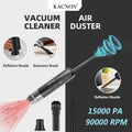 Duster PC with Battery Reesibi Laptop Camera Air Improved Keyboard RPM 40000 Computer Cordless Duster Compressed for Rechargeable Portable 6000mAh Cleaning, Air for Electric Air Blower Motor