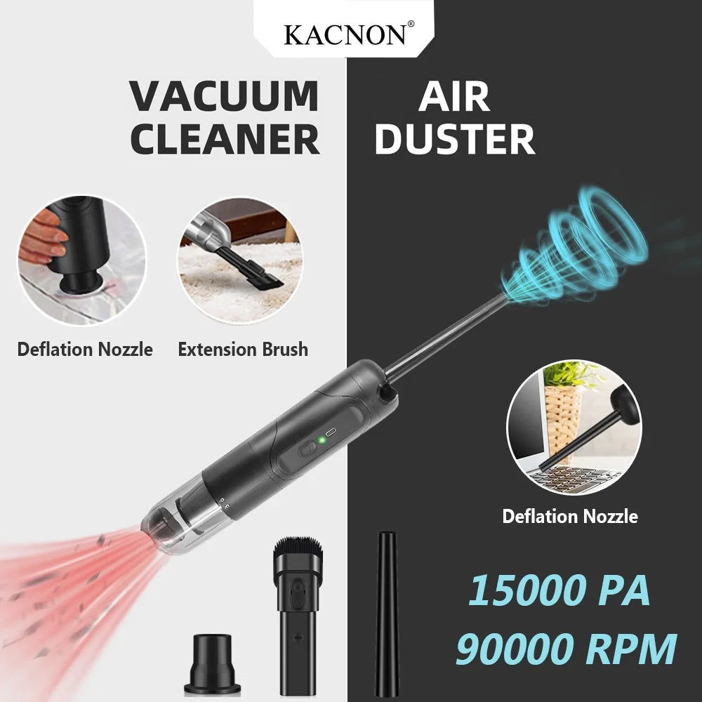 Duster PC with Battery Reesibi Laptop Camera Air Improved Keyboard RPM 40000 Computer Cordless Duster Compressed for Rechargeable Portable 6000mAh Cleaning, Air for Electric Air Blower Motor