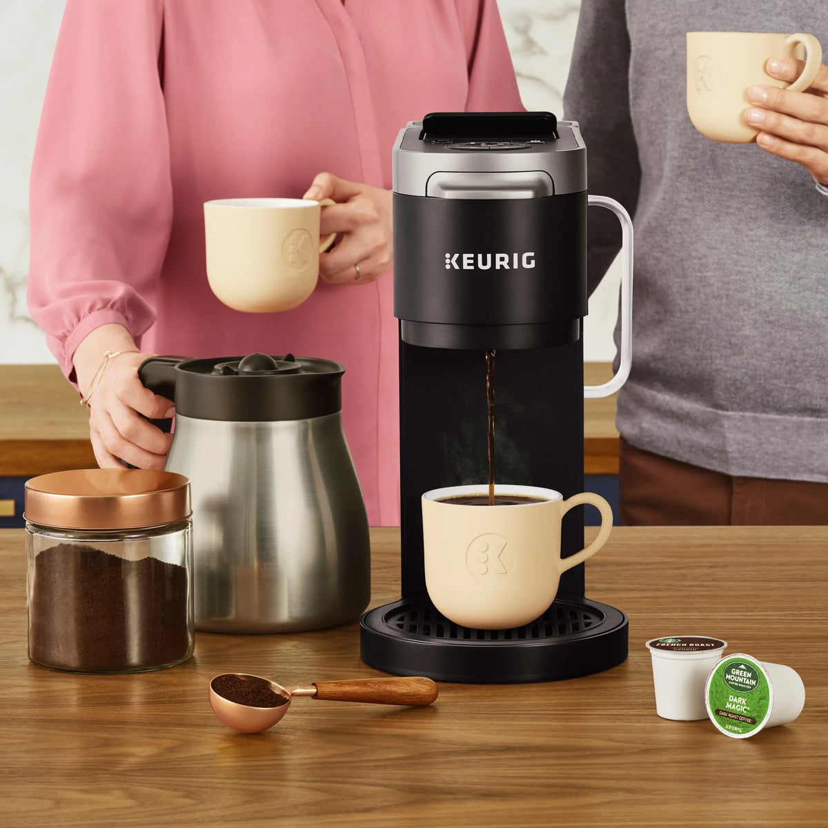 K-Duo Coffee Maker Stainless Steel Carafe Plus Keurig